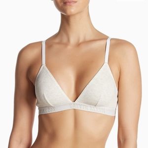 NWT Calvin Klein Monochrome Logo Triangle Bralette